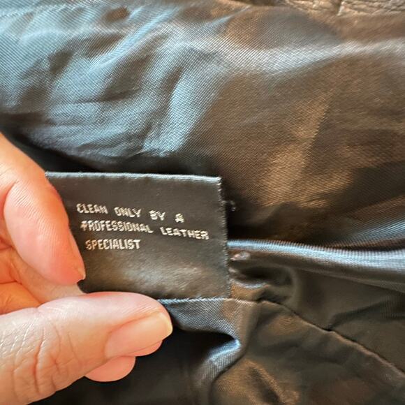 KATIANA COUTURE Genuine Leather Jacket Size XL Biker Indie Classic Hipster Chic - Picture 16 of 16